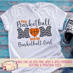 basketball mom svg - basketball svg - girl basketball svg - that's my girl svg - love svg - files for silhouette studio/