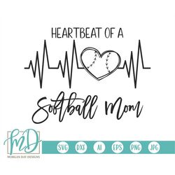 softball heartbeat svg, softball mom svg, softball svg, softball saying svg, softball heart svg, biggest fan svg, proud