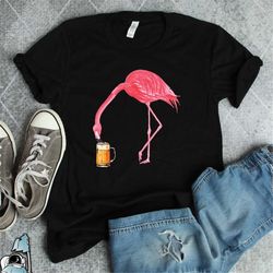 flamingo beer shirt, beer gifts, flamingo gift, party animal shirt, beer lover gift, beer drinker t-shirt, beer flamingo