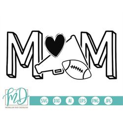 football cheer mom svg - cheerleader svg - cheer svg - cheer mom svg - football mom svg - football svg - megaphone svg -