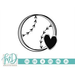 baseball svg - baseball heart svg - baseball outline - baseball mom svg - softball svg - softball heart svg - softball m