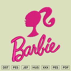 barbie embroidery design v2 - machine embroidery files - dst, pes, jef