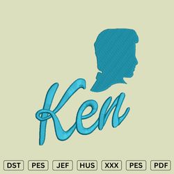 ken embroidery design v2 - machine embroidery files - dst, pes, jef