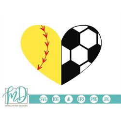 softball svg, soccer svg, softball heart svg, soccer heart svg, softball soccer heart svg, full heart full schedule, spo