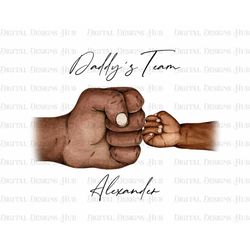daddy's team png father's day fist bump gift, father's day design baby toddler kid dad fist bump png - star digital svg