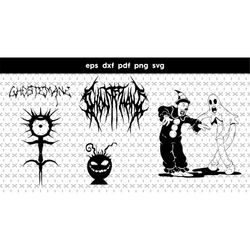 ghostemane files for cricut, svg files for laser cut, dxf, pdf, vector file, stencil, print, sign, vinyl , png, sticker