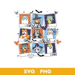 bluey and friends halloween  svg, bluey halloween svg, png, bb18072343