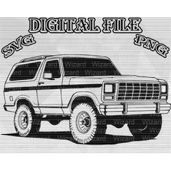 ford bronco svg, png, ford bronco vector art illustration drawing, ford bronco vector,  ford bronco svg