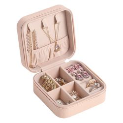 leather jewelry organizer box