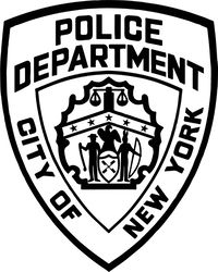 NEW YORK POLICE DEPARTMENT PATCH VECTOR LINE ART FILE for laser engraving, cnc router, cutting file
