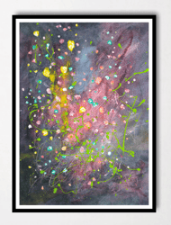 confetti 1  painting wall decor original interior art gift abstraction