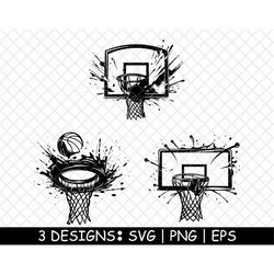 basketball hoop goal net rim street slam dunk outdoor png,svg,eps,cricut,silhouette,cut,laser,stencil,sticker,decal,vect