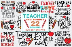 about teachers svg bundle graphic