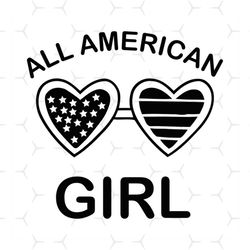 all american girl svg