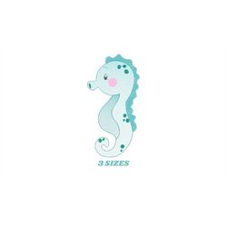 Seahorse embroidery design - Sea Animal embroidery designs machine embroidery pattern - Ocean animal embroidery file - i