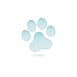 Dog Paw embroidery designs - Dogs embroidery design machine embroidery pattern - Pet embroidery file - Dog Love Paw embr