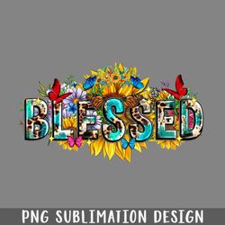 blessed western png, blessed design png, sublimation blessed png