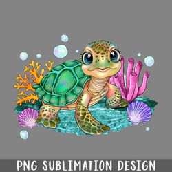 cute sea turtle clipart, ocean animals sea turtle png