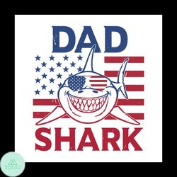 dad shark american sunglasses svg, fathers day svg, dad svg, dad gift svg, dad love svg, american dad svg, dad shark svg
