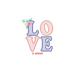Love embroidery design - Love word embroidery designs machine embroidery pattern - valentines embroidery - wedding coupl