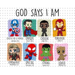 god says i am png, friendship png, avengers heroes png, friends trip png, vacay mode png, family vacation - scottturpin