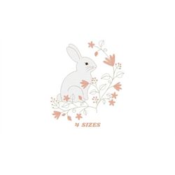 delicate bunny embroidery design - animal embroidery designs machine embroidery pattern - rabbit embroidery file - insta