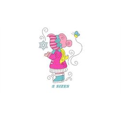 sun bonnet embroidery designs - sunbonnet sue embroidery design machine embroidery pattern -  winter embroidery file - i