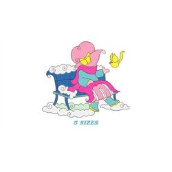 sunbonnet embroidery designs - girl embroidery design machine embroidery pattern -  kitchen towel embroidery file - inst