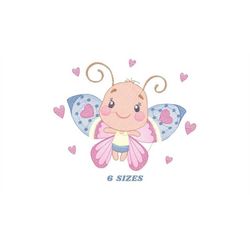 butterfly embroidery design - baby girl embroidery designs machine embroidery pattern - delicate embroidery file - insta