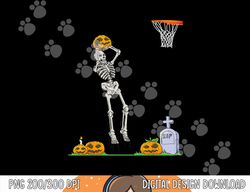 funny skeleton basketball halloween pumpkin  png, sublimation copy