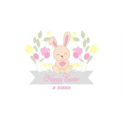 Easter Bunny embroidery design - Rabbit embroidery designs machine embroidery pattern - Happy Easter embroidery file - i