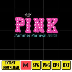p!nk summer carnival tour svg, summer carnival 2023 tour svg, p!nk concert 2023 png, p!nk trustfall album png, pink tour