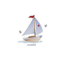 boat embroidery designs - sailboat embroidery design machine embroidery pattern - nautical file instant download - boat