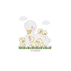 duck embroidery design - baby boy embroidery designs machine embroidery pattern - animal embroidery file - duck grass in