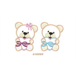 bear embroidery designs - baby boy embroidery design machine embroidery pattern - female bear embroidery file - bear app