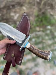 "stainless-steel-knife"hunting-knife-with sheath"fixed-blade-camping-knife, bowie-knife, handmade-knives, gifts-for-men.