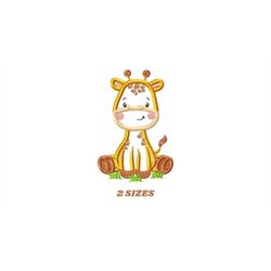 giraffe embroidery design - animal embroidery designs machine embroidery pattern - baby boy embroidery file - giraffe ap