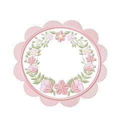 frame embroidery designs - flowers embroidery design machine embroidery pattern - baby girl embroidery file - flower wre