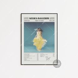 kelsea ballerini retro newspaper print, subject to change poster, rolling up the welcome mat, heartfirst poster, album c