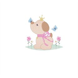 dogs embroidery designs - dog embroidery design machine embroidery pattern - puppy embroidery file -  baby girl embroide