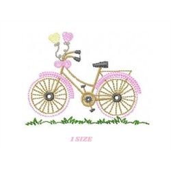 bike embroidery designs - bicycle embroidery design machine embroidery pattern - baby  girl embroidery file - blanket pi