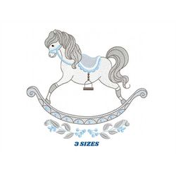 Toy Horse embroidery design - Baby boy embroidery designs machine embroidery pattern - Horse toy embroidery file - insta