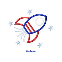 rocket embroidery designs - boy embroidery design machine embroidery pattern - astronaut design space embroidery file -