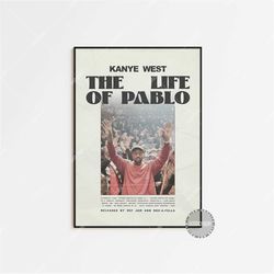 kanye west poster / the life of pablo poster / album cover poster poster print wall art, custom poster, home decor, the