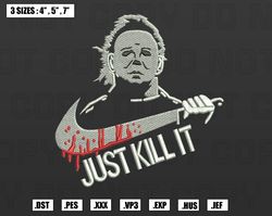 nike x just kill it embroidery designs, halloween embroidery machine design files