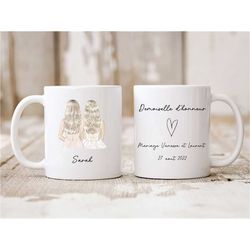 mug bridesmaid wedding - bridesmaid gift idea - mug wedding