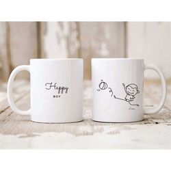 mug happy boy - mug child - mug to personalize - boy - child gift - child gift - mug -