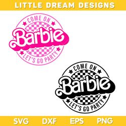 barbenheimer movie logo svg, oppenheimer barbie svg, barbie movie 2023 svg png