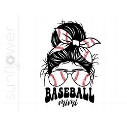baseball mimi svg | baseball messy bun svg cut files | baseball mimi svg shirt printable cricut silhouette | baseball sv