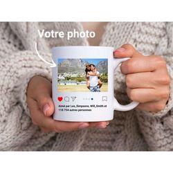 instagram mug to personalize with your favorite photo - gift to personalize - instagram - souvenir gift - birthday gift